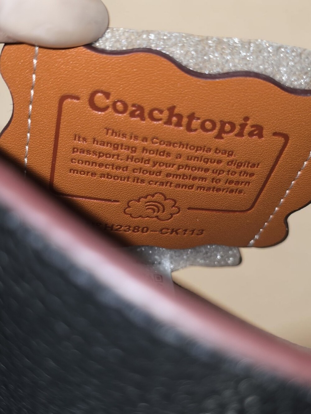 Coach Coachtopia Nwt Wavy Dinky Black Leather Shoulder Crossbody Bag - Picture 6 of 12